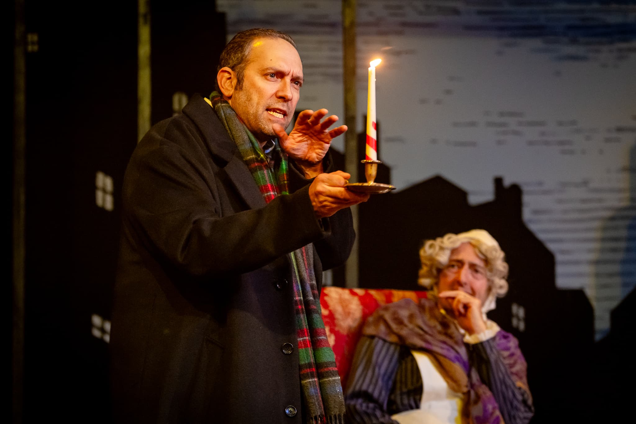 A Sherlock Carol at Marylebone Theatre, photographed by Steve Gregson