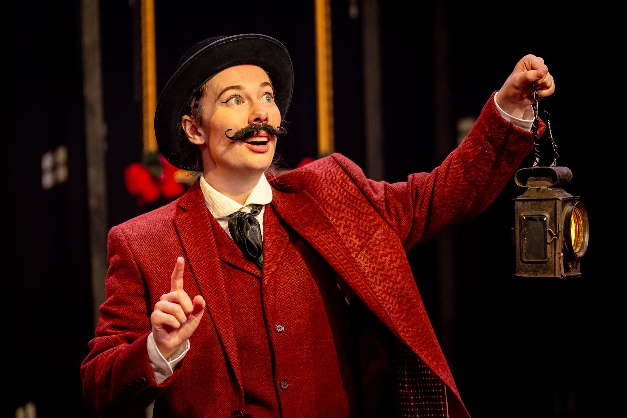A Sherlock Carol at Marylebone Theatre, photographed by Steve Gregson