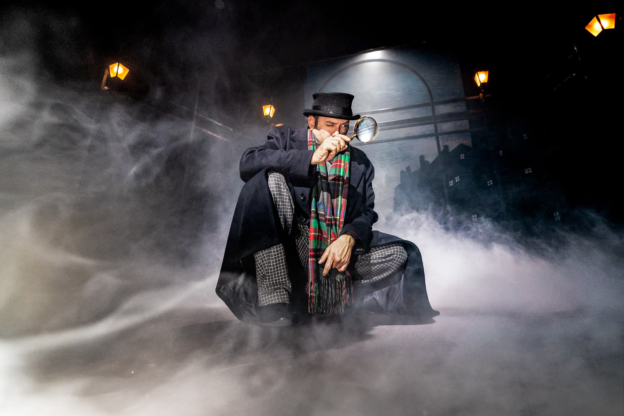 A Sherlock Carol at Marylebone Theatre, photographed by Steve Gregson