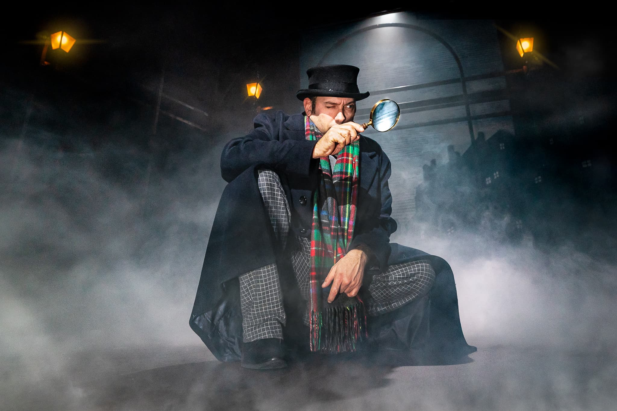 A Sherlock Carol at Marylebone Theatre, photographed by Steve Gregson