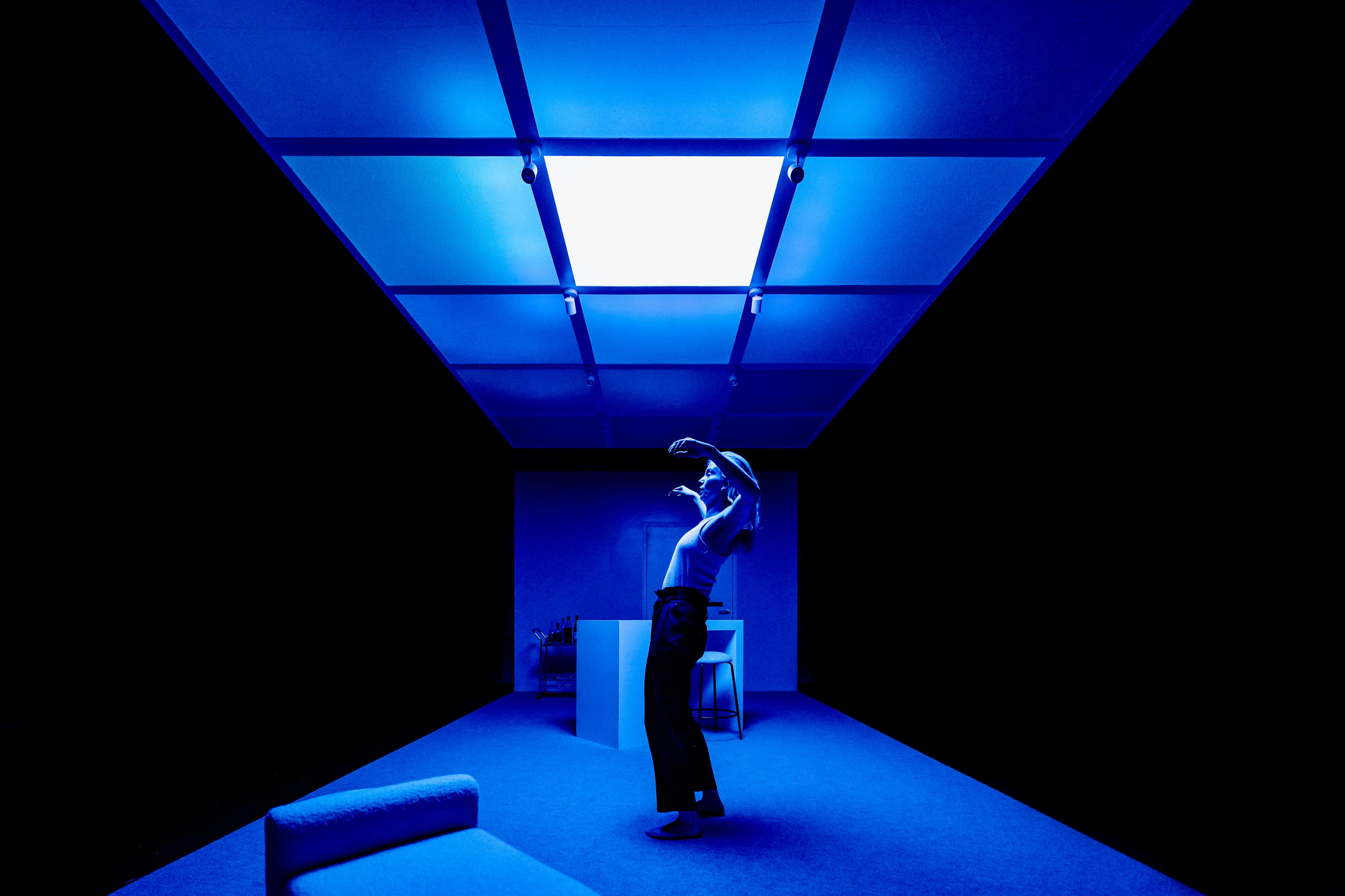 Girl In The Machine at the Young Vic Theatre, photographed by Steve Gregson