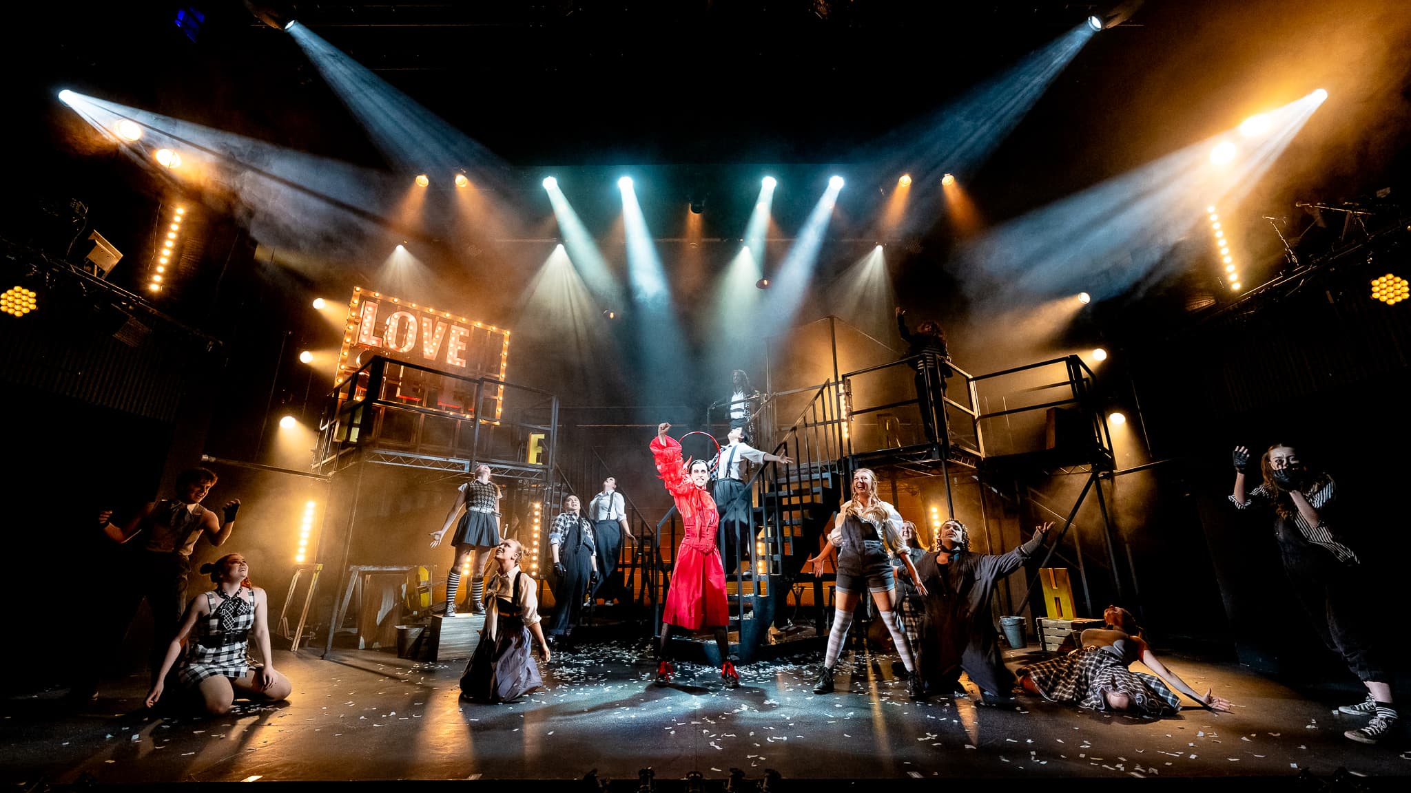 Godspell at Mountview, photographed by Steve Gregson