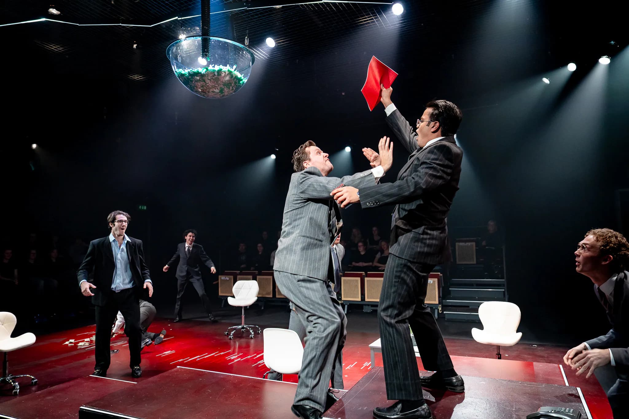 Enron at Milton Court Studio Theatre — production photograph 12 of 49