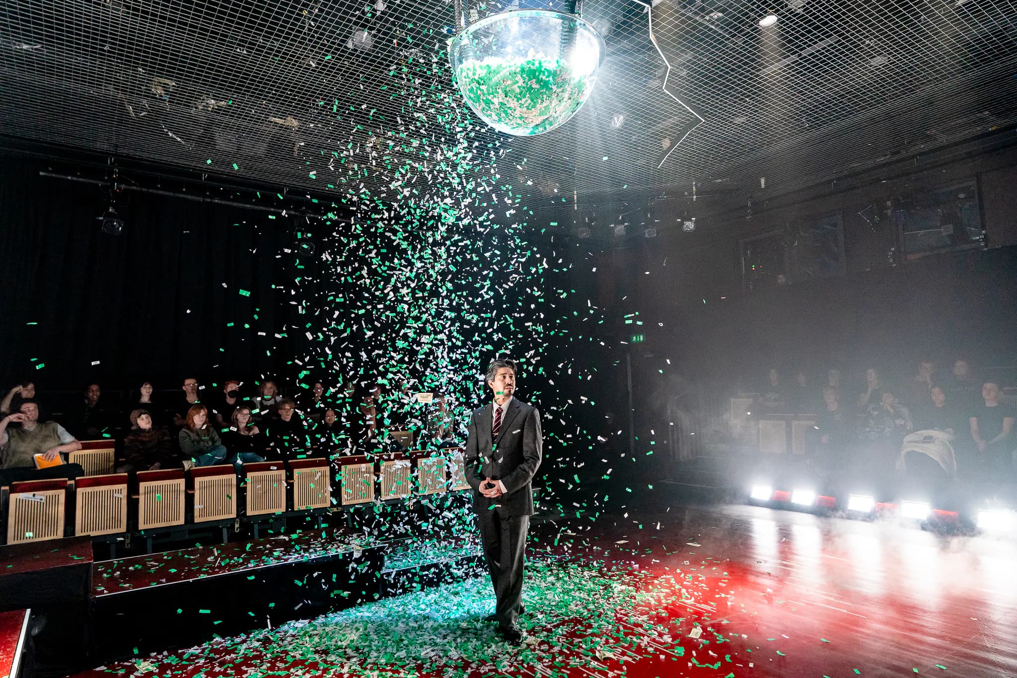 Enron at Milton Court Studio Theatre — production photograph 24 of 49