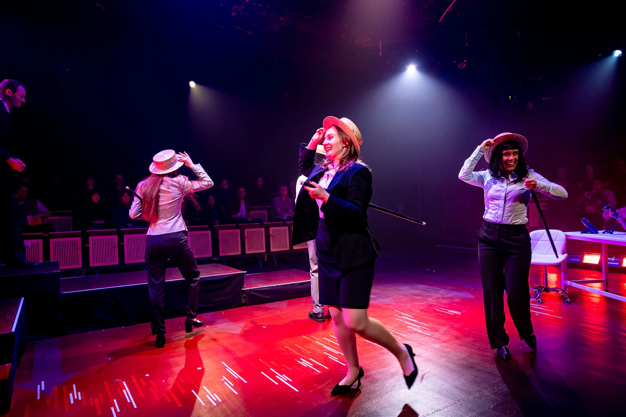 Enron at Milton Court Studio Theatre — production photograph 36 of 49