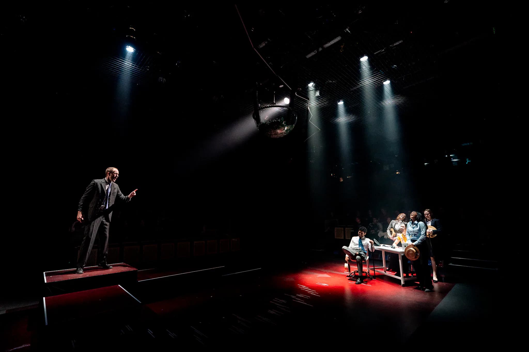 Enron at Milton Court Studio Theatre — production photograph 43 of 49