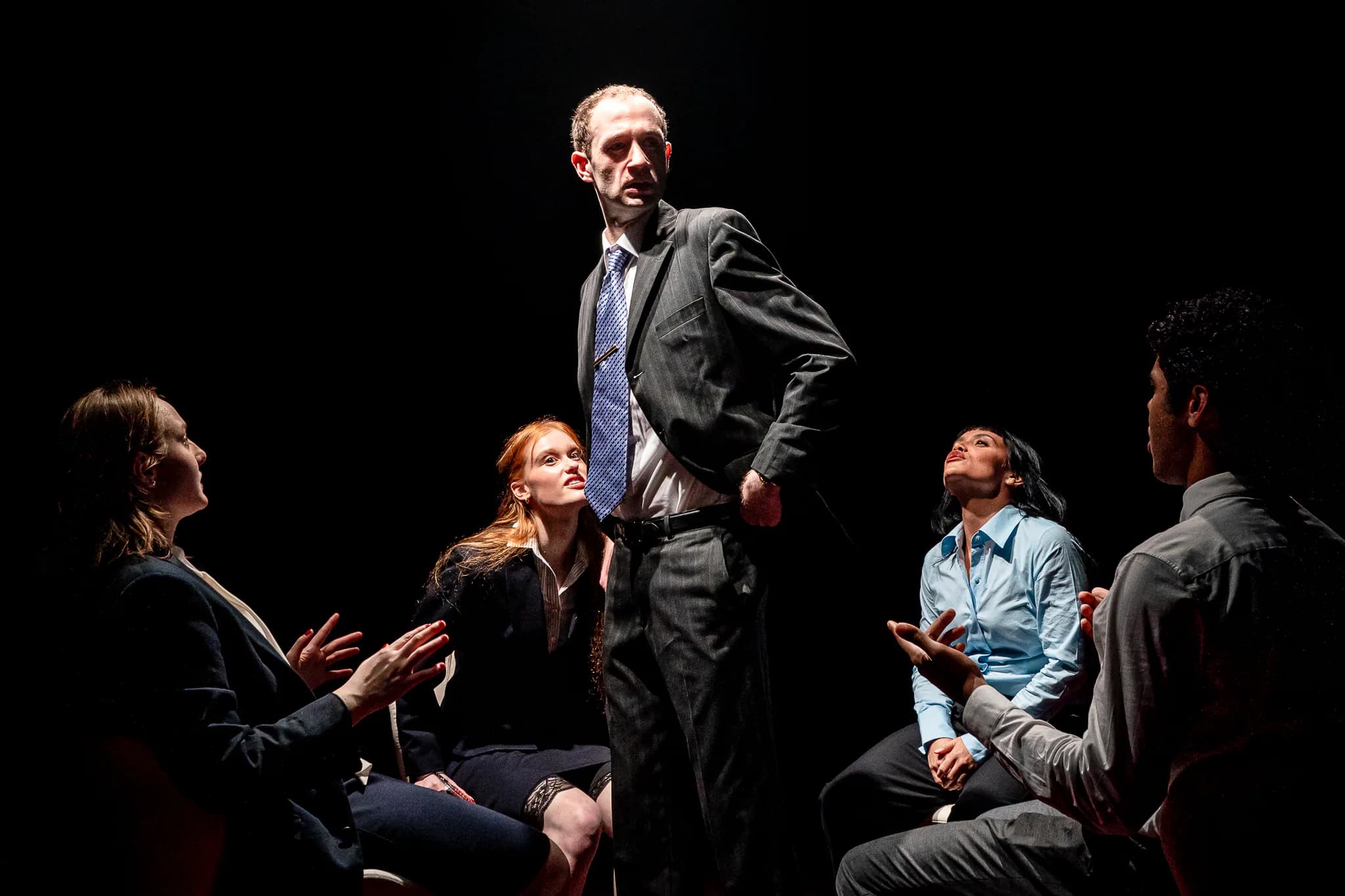 Enron at Milton Court Studio Theatre — production photograph 46 of 49
