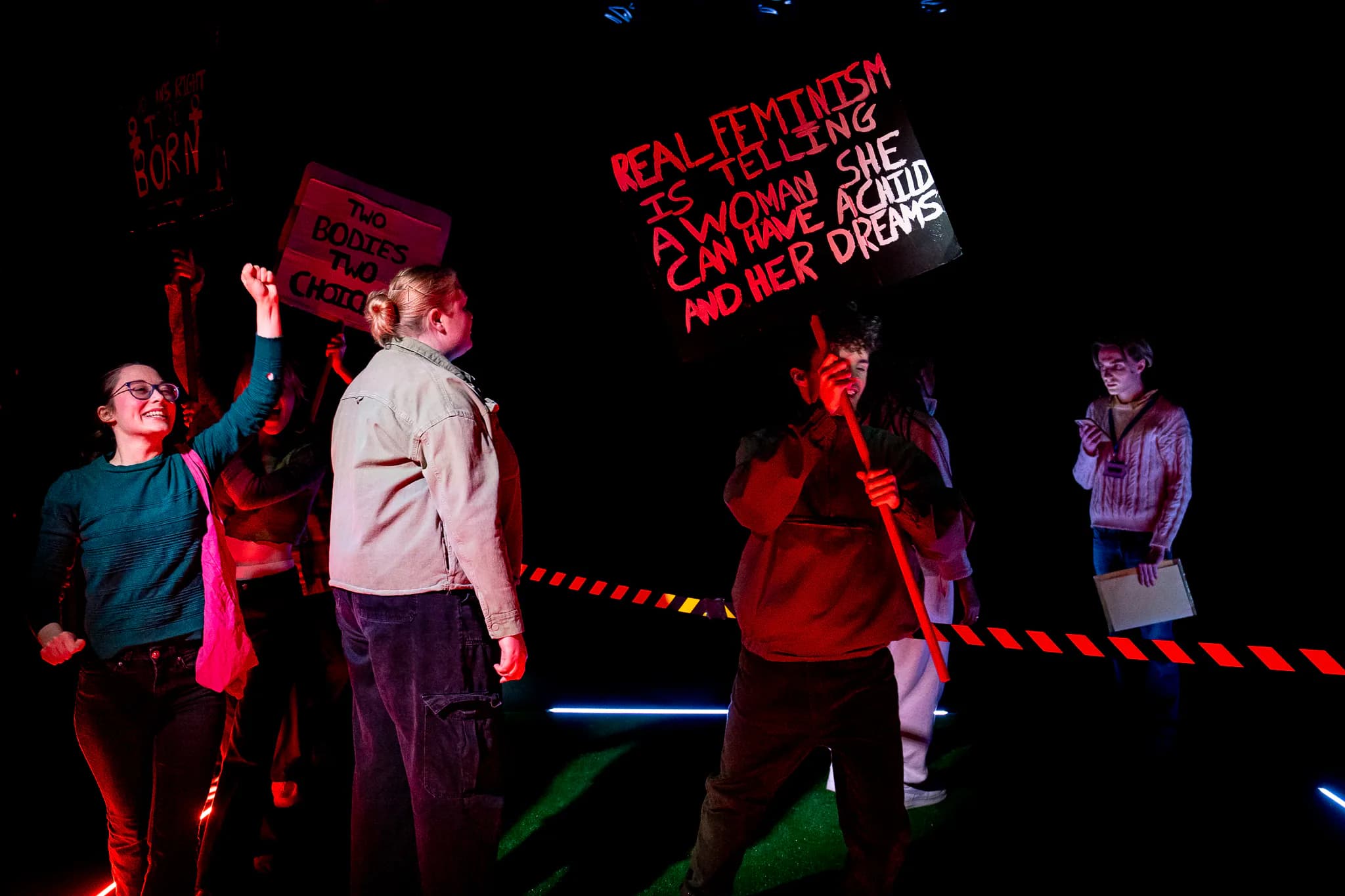 Fleas at Barn Theatre, Rose Bruford College, Sidcup — production photograph 17 of 40