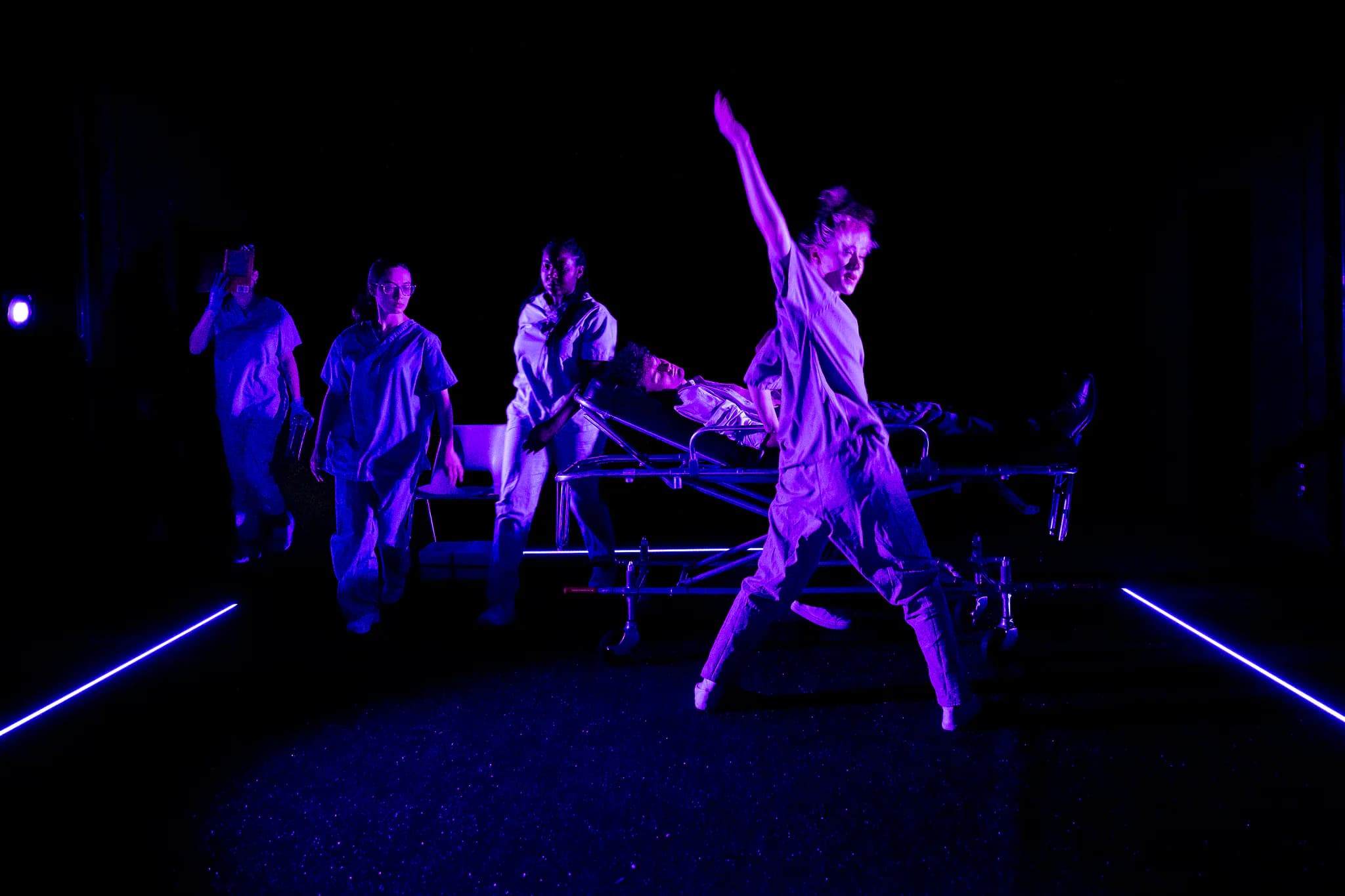 Fleas at Barn Theatre, Rose Bruford College, Sidcup — production photograph 24 of 40